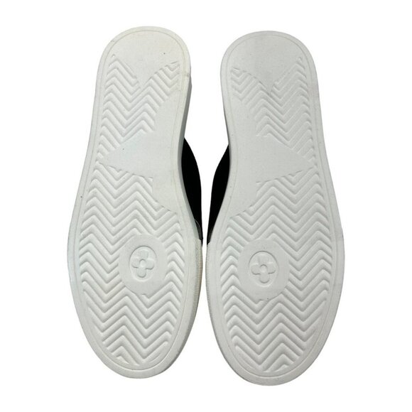 Kensie Womens 8.5 Rone Platform Slides Cross Straps‎ Black White New SKU#06776 - Picture 3 of 7